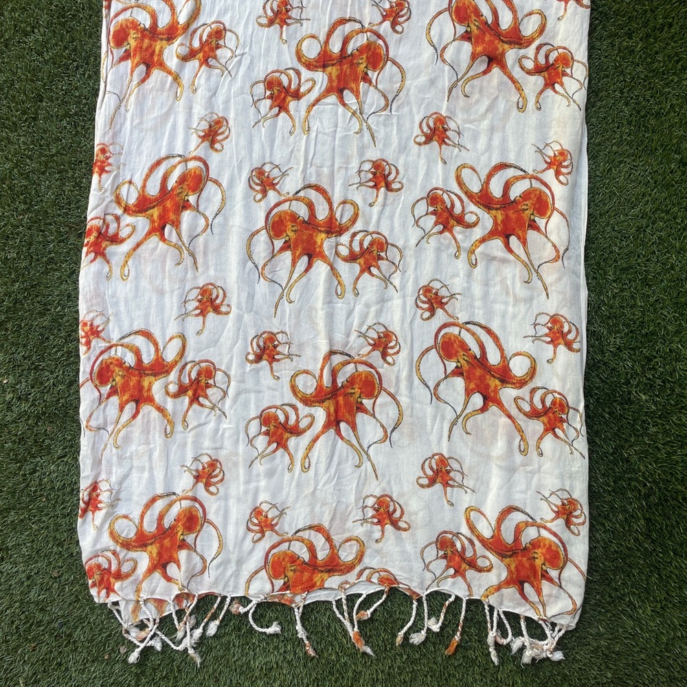 Octopus Print Scarf